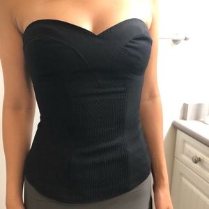 Bebe strapless corset top